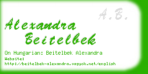 alexandra beitelbek business card